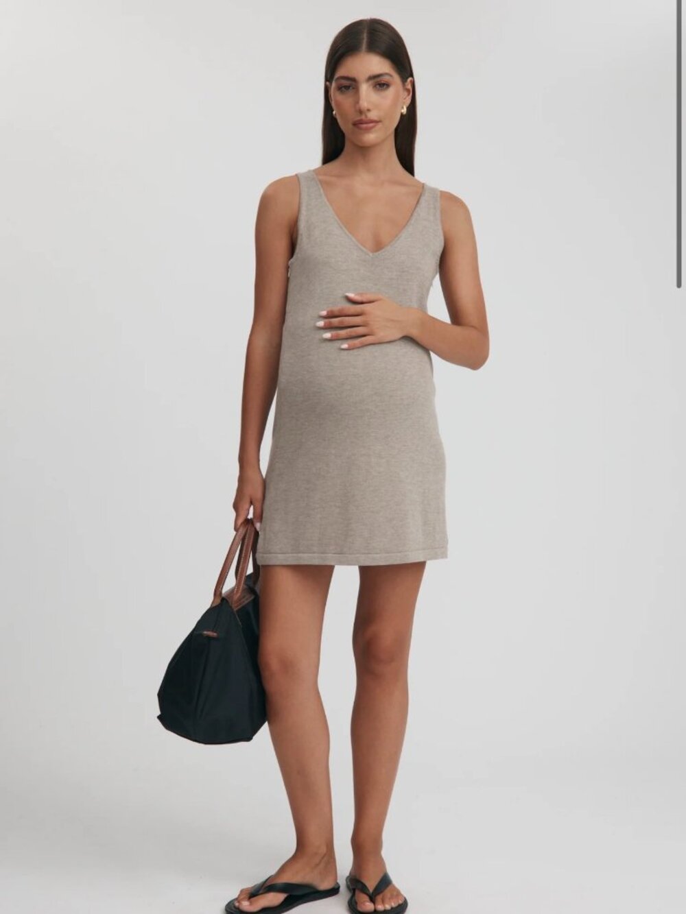 NWT Legoe Heritage V Neck Tank Dress (Wheat)